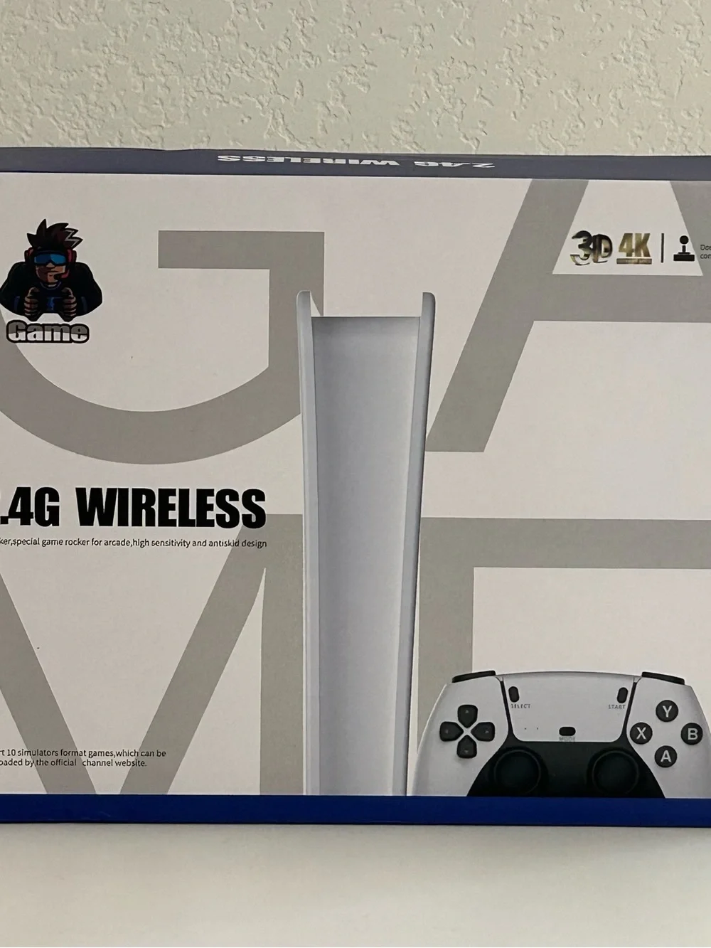 Brand New White Wireless Game Console & (2)-Controllers - 2.4G